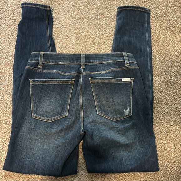 White House Black Market Skinny Jeans - Gold Sequin detail - Picture 7 of 7